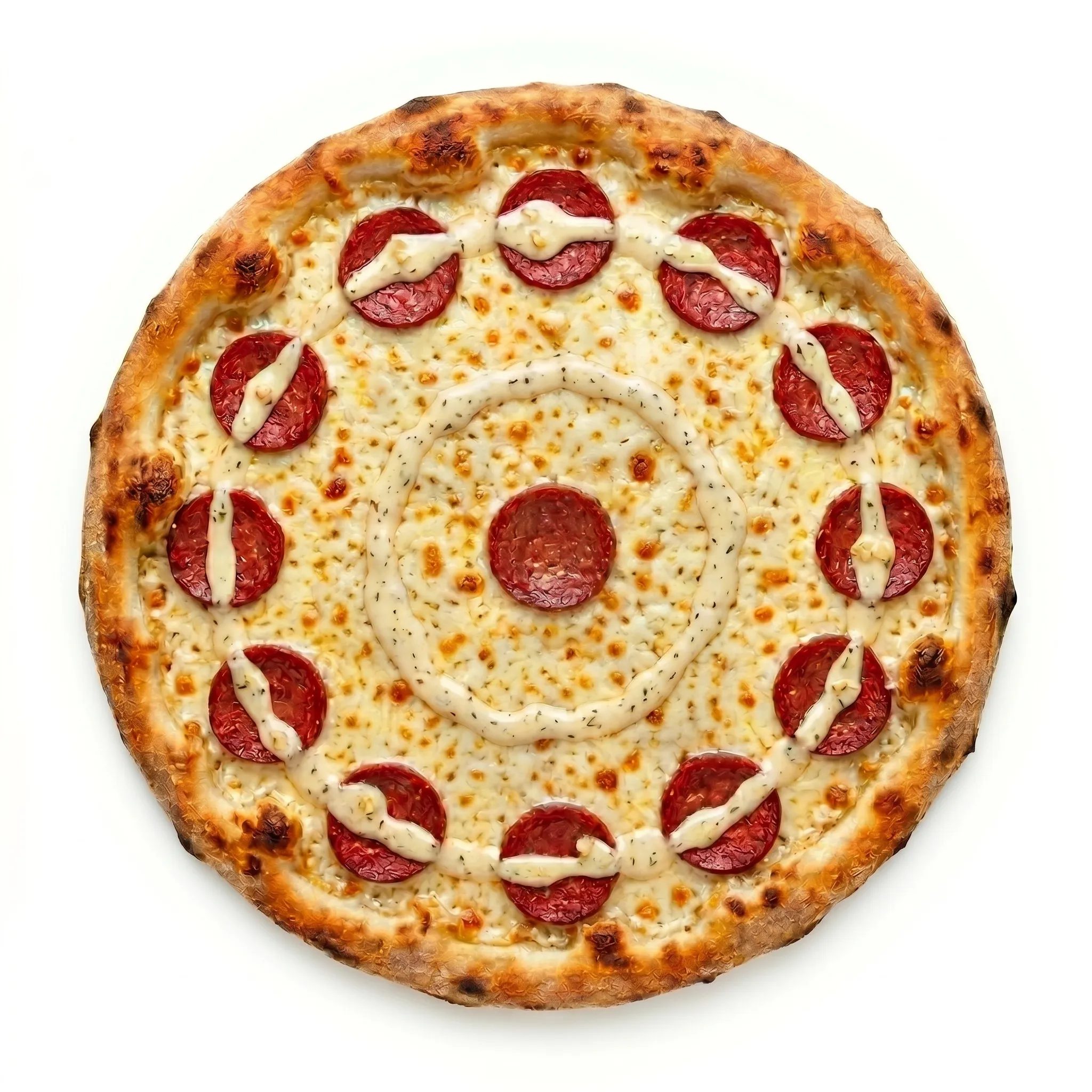 Samsun Atakum kremalı sarımsak soslu sucuklu pizza