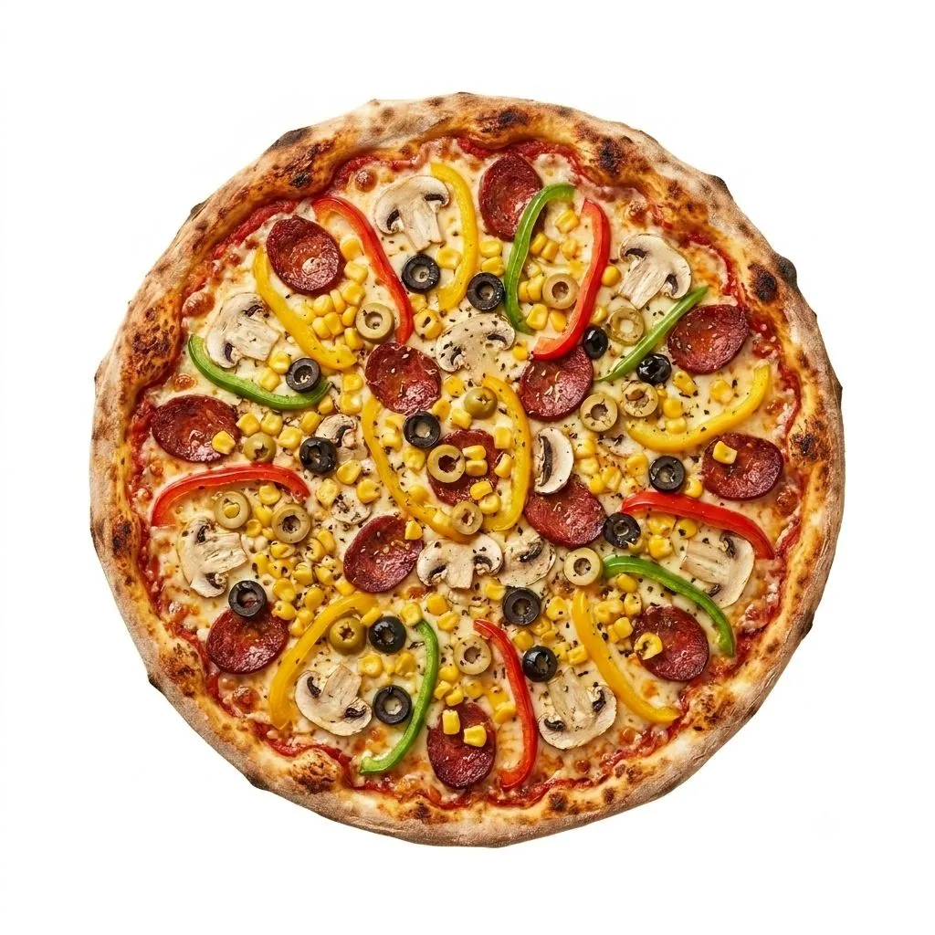 karışık büyük boy pizza