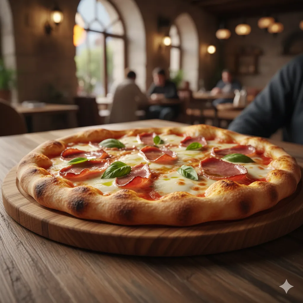Himpasto Pizza'dan dana jambonlu pizza