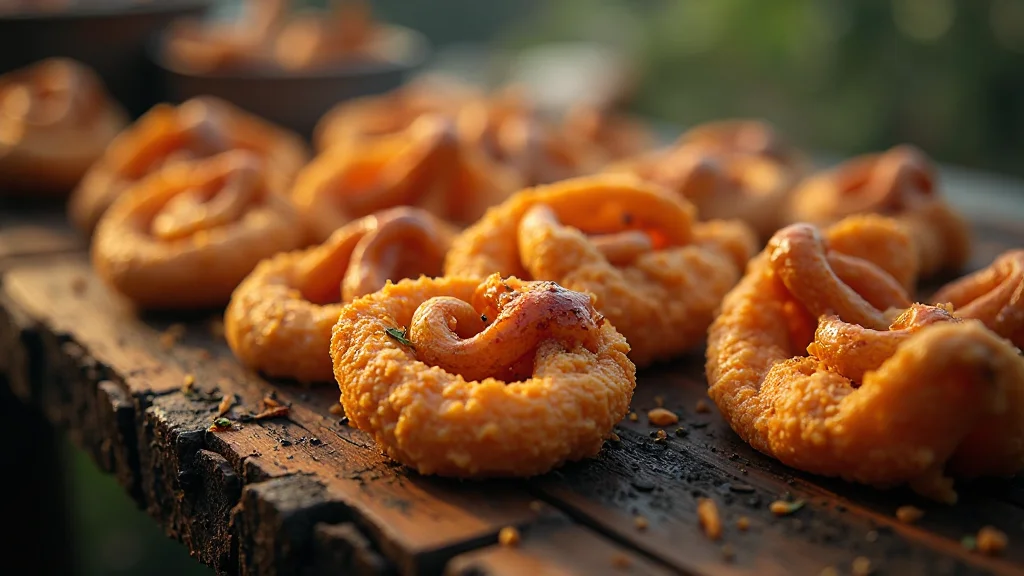 Samsun Atakum - A close-up shot of a rustic wooden table laden wit