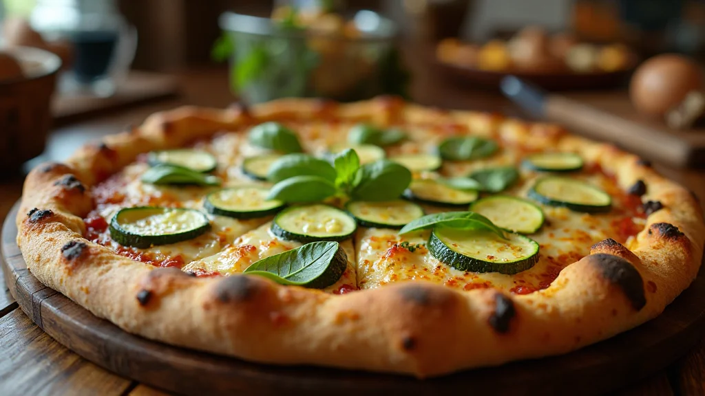 Samsun Atakum - Close-up of a freshly baked, artisanal Zucchini Ze