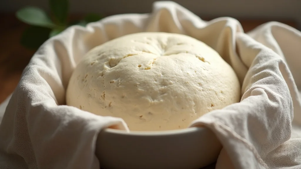 Samsun Atakum - A perfectly risen pizza dough resting in a bowl, c