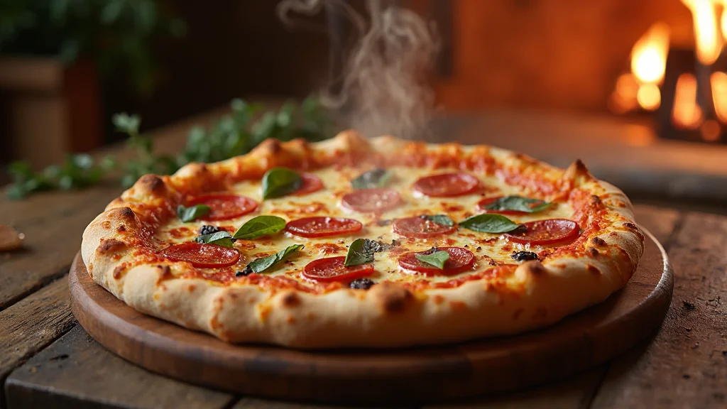 Samsun Atakum - Close-up of a delicious, freshly baked pizza, poss